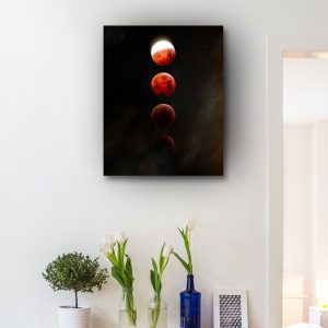 Cuadro Decorativo Luna Roja