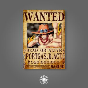 Wanted OnePiece Portgas Ace