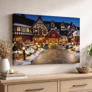 Cuadro En Lienzo Personalizado Con Tu Foto 92 X 60 Cm Azul Oscuro Bordó